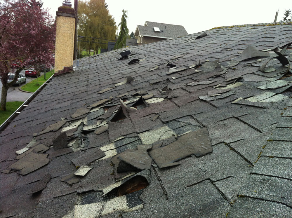 roof storm damage Washington state